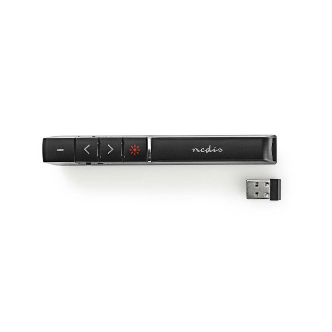 Nedis kabelloser Presenter mit USB-Bluetooth-Dongle / Schwarz