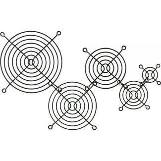 InLine PC-Lüfterschutzgitter 80x80 mm Schwarz