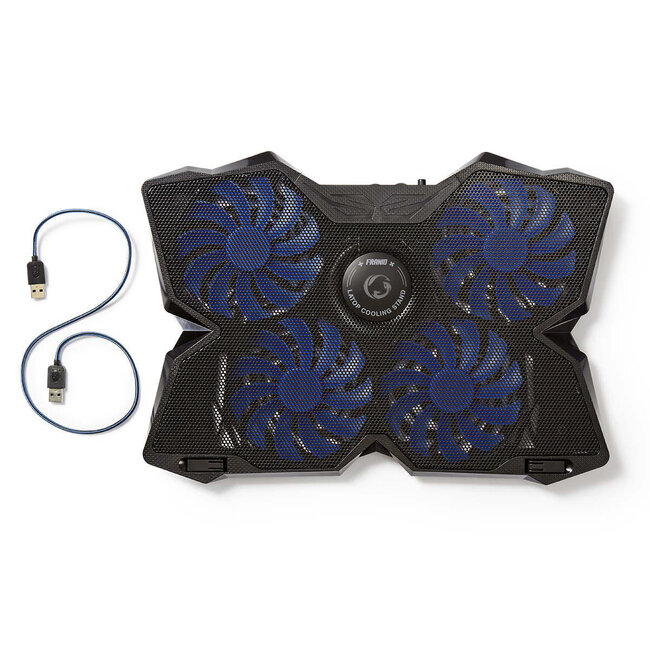 Nedis Gaming FRANIO Notebook-Ständer mit Kühler für Notebooks bis 19 Zoll