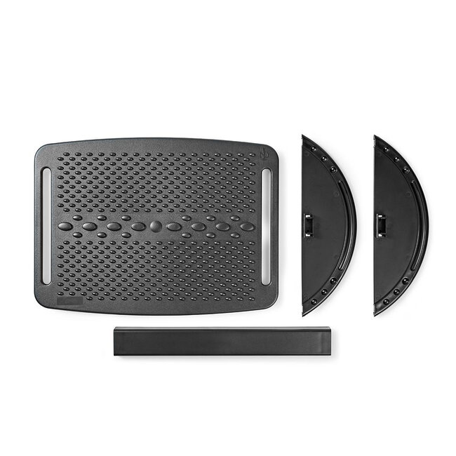 Nedis verstellbare Fußstütze / Schwarz