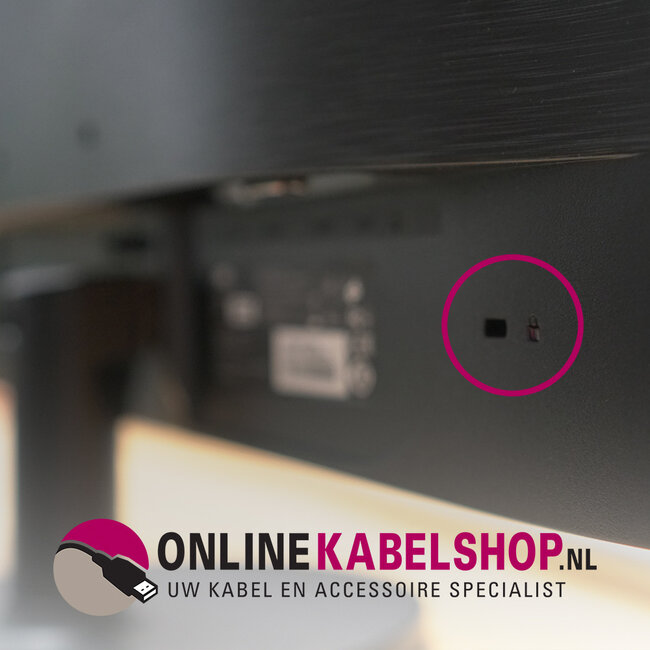 Nedis Notebook-Schloss mit Schlüsseln - Kensington Lock (3 x 7 mm) / Silber - 1,8 m