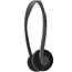 SoundLAB ultraleichte On-Ear Stereo-Kopfhörer / Schwarz - 1,2 m