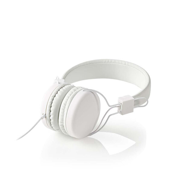 Nedis On-Ear Stereo-Kopfhörer Weiß - 1,2 m