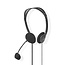 Nedis Stereo On-Ear Headset - 2x 3,5mm Klinke / Schwarz - 2 Meter