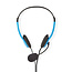 Nedis Stereo On-Ear Headset - 2x 3,5mm Klinke / Blau - 2 Meter