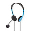 Nedis Stereo On-Ear Headset - 2x 3,5mm Klinke / Blau - 2 Meter