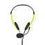 Nedis Stereo On-Ear Headset - 2x 3,5mm Klinke / Grün - 2 Meter