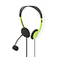 Nedis Stereo On-Ear Headset - 2x 3,5mm Klinke / Grün - 2 Meter