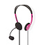Nedis Stereo On-Ear Headset - 2x 3,5mm Klinke / Pink - 2 Meter