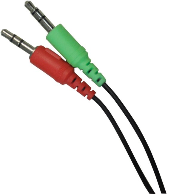 SoundLAB On-Ear Stereo-Headset - 2x 3,5mm Klinke / Schwarz - 2,5 Meter