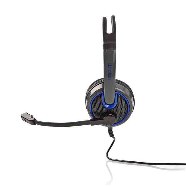 Nedis Gaming WRALON Stereo Over-Ear Headset - 2x 3,5mm Klinke / Schwarz - 2,2 m