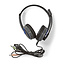 Nedis Gaming WRALON Stereo Over-Ear Headset - 2x 3,5mm Klinke / Schwarz - 2,2 m