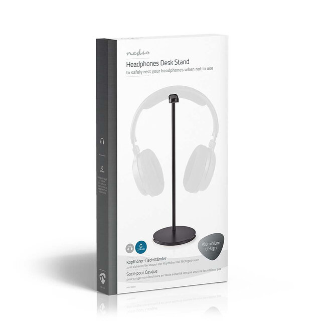 Nedis Premium Kopfhörerständer Tischmodell / Schwarz