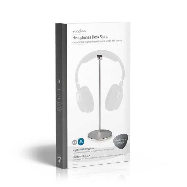 Nedis Premium Kopfhörerständer Tischmodell / Silber