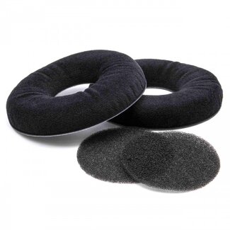 VHBW Ohrpolster kompatibel mit AKG K121, K141, K142 Kopfhörern – Schwarz (Matt)