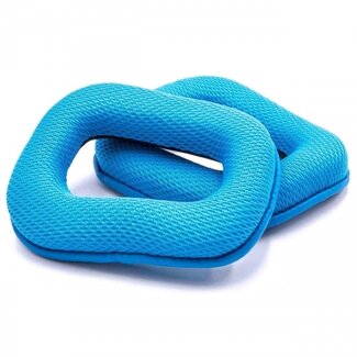 VHBW Ohrpolster kompatibel mit Logitech F540, G35, G430 und G930 Gaming-Headsets / Blau