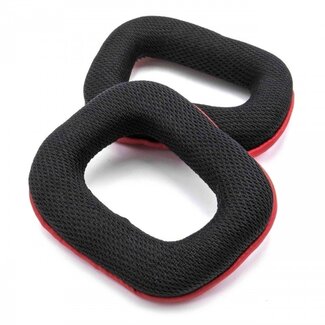 VHBW Ohrpolster kompatibel mit Logitech F540, G35, G430 & G930 Gaming-Headsets – Rot