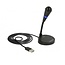 DeLOCK Tischmikrofon - USB / Schwarz - 1,7 m