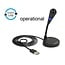 DeLOCK Tischmikrofon - USB / Schwarz - 1,7 m