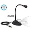 DeLOCK USB Schreibtischmikrofon mit 25cm Hals - Schwarz - 1,7m