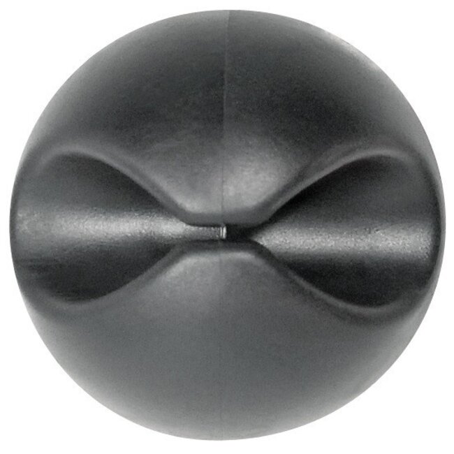 Selbstklebende Kabelhalter für 1 Kabel - 6 Stück / Schwarz