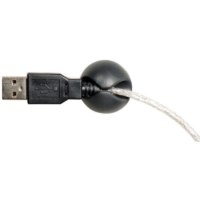 Selbstklebende Kabelhalter für 1 Kabel - 6 Stück / Weiß