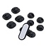 Selbstklebende Kabelhalter Set – 10 Stück, Schwarz