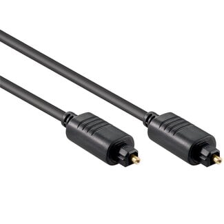 Cablexpert Digitale optische Toslink Audiokabel – 4mm / Schwarz – 7,5 Meter