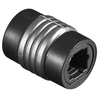 Goobay Digitales optisches Toslink Audio-Kupplungsstück - passiv / schwarz