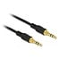 3,5mm Stereo-Audio Slim Kabel mit Extra Platz / Schwarz - 1 Meter