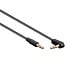 3,5mm Stereo-Audiokabel Slim Winkelstecker Schwarz 1,5m