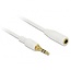 3,5mm Stereo Audio Verlängerungskabel Slim Weiß 2m