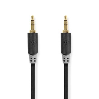 Nedis Nedis 3,5mm Stereo-Audiokabel / Schwarz - 1 Meter