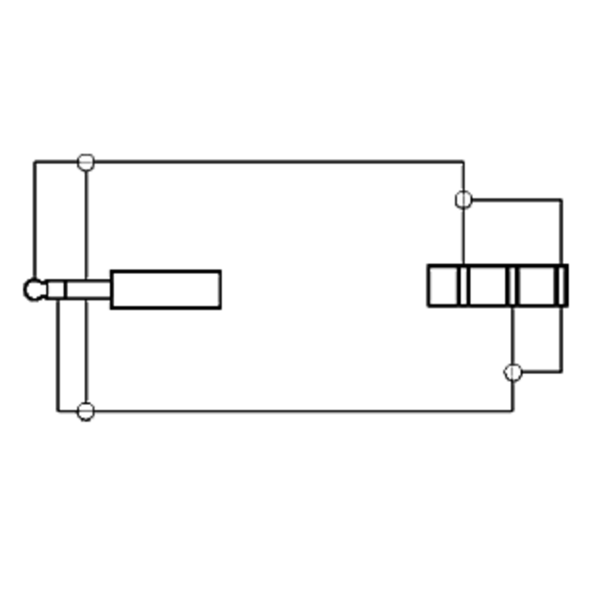 6,35mm Stereo-Klinken-Spiralkabel Verlängerung - 5 Meter