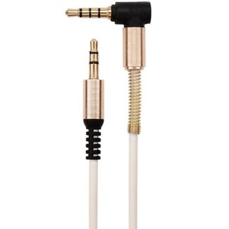 Coretek 3,5mm Klinkenkabel mit Mikrofon - weiß - 1,5 m