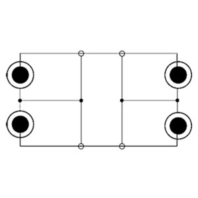 Cinch Stereo Kabel | Schwarz | 0,75 Meter