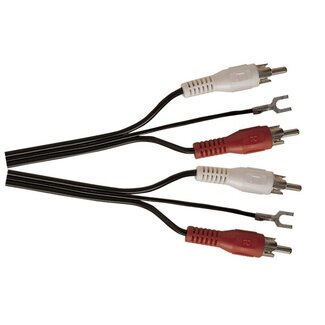 Electrovision Stereo-Audiokabel mit Erdung, 1,2 m, Schwarz