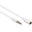3,5mm Stereo Audio Verlängerungskabel Slim Weiß - 1,5m