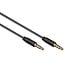 3,5mm 4-poliges Slim Audio-Kabel AWG28 / Schwarz - 1 Meter