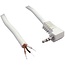 2,5mm Klinkenstecker (m) Winkel Stereo Audiokabel offen / Weiß - 1,8m