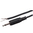 2,5mm Mono Klinkenkabel (m) offen / schwarz - 1,8 m