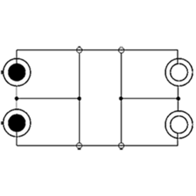 Nedis Tulp Stereo Audio Verlängerungskabel Schwarz - 2 Meter