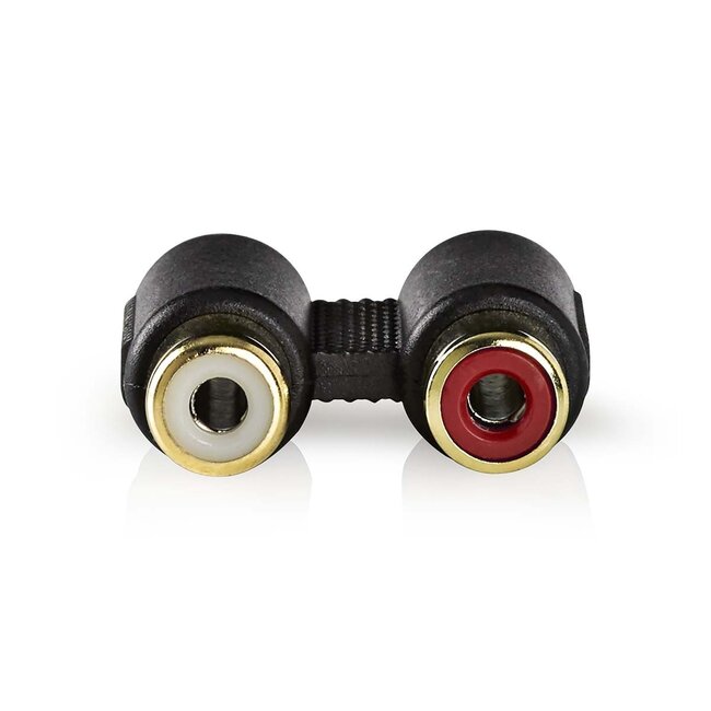 Nedis Tulpen Stereo Audio Adapter - Vergoldet / Schwarz