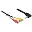3,5mm 4-poliger TRRS Audio-Video Kabel 1,5m (Rechts/Links/Video/Masse)
