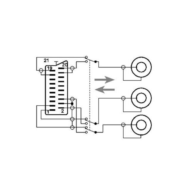 Scart (m) - Composite 3RCA (w) Adapter / Schwarz