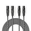 Nedis 2x XLR (m) - 2x XLR (w) Audiokabel - 0,50 Meter