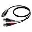 Procab CLA735 Audiokabel 1x XLR (w) - 2x XLR (m), 1,5 m