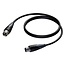 Procab CLD953 3-pol XLR (m) - 3-pol XLR (w) DMX-Kabel - 3 Meter