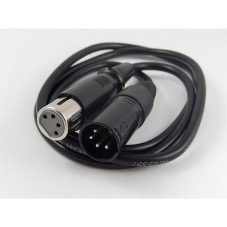 VHBW XLR 4-polig (m) - XLR 4-polig (w) Verlängerungskabel - 1,2 Meter