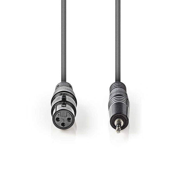 Nedis XLR (w) - 3,5mm Klinke (m) Audiokabel - 1 Meter